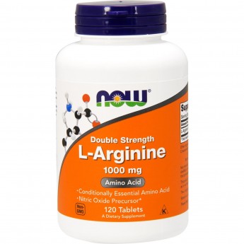 Аминокислота L‑Аргинин NOW FOODS L-ARGININE 1000 мг, 120 таблеток