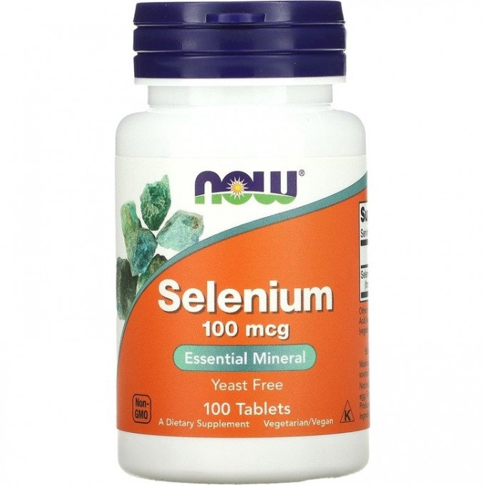 Минеральный комплекс NOW Selenium, 100 мкг - 100 таблеток NS29635