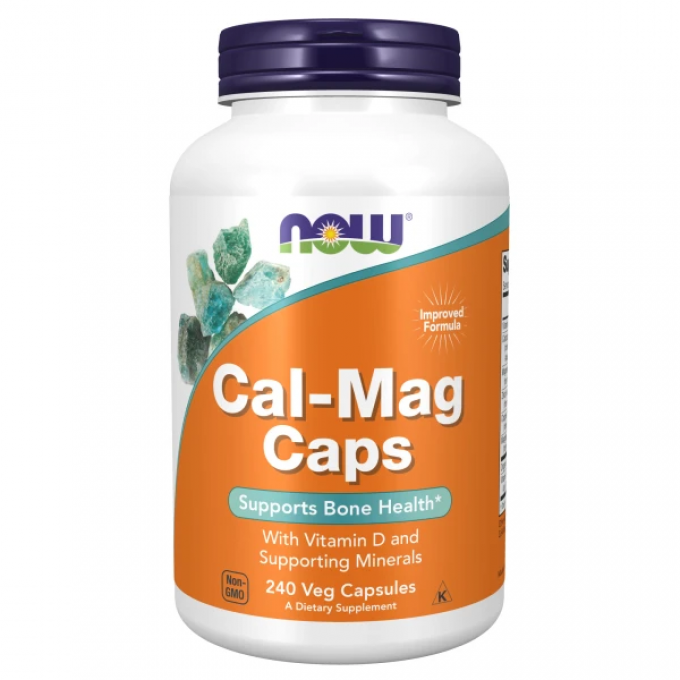Минералы для здоровья костей NOW FOODS CAL-MAG CAPS 240 вегкапсул NS32577