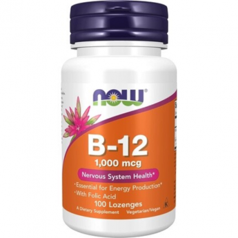 Витамин NOW FOODS B-12 1000 мкг, 100 пастилок